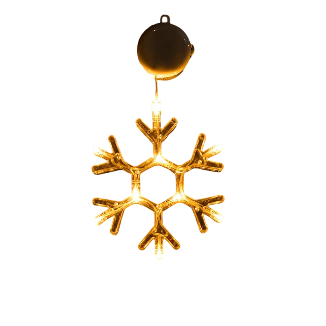 LED-fönsterdekorationer för jul