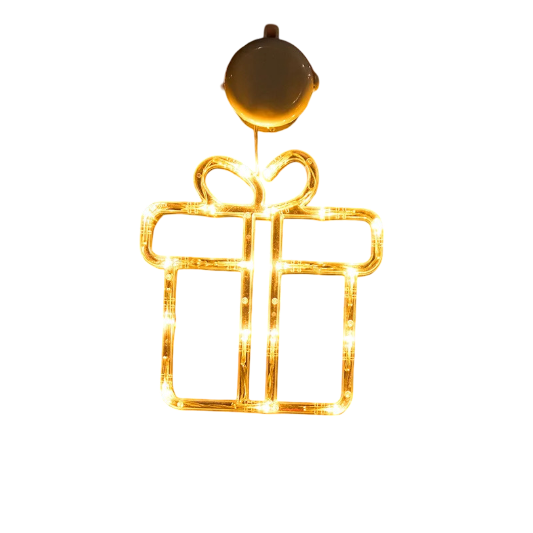 LED-fönsterdekorationer för jul