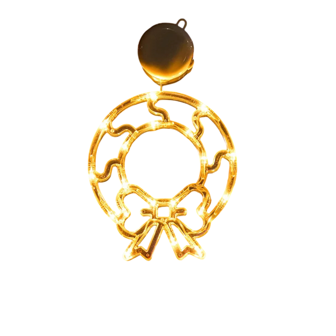 LED-fönsterdekorationer för jul