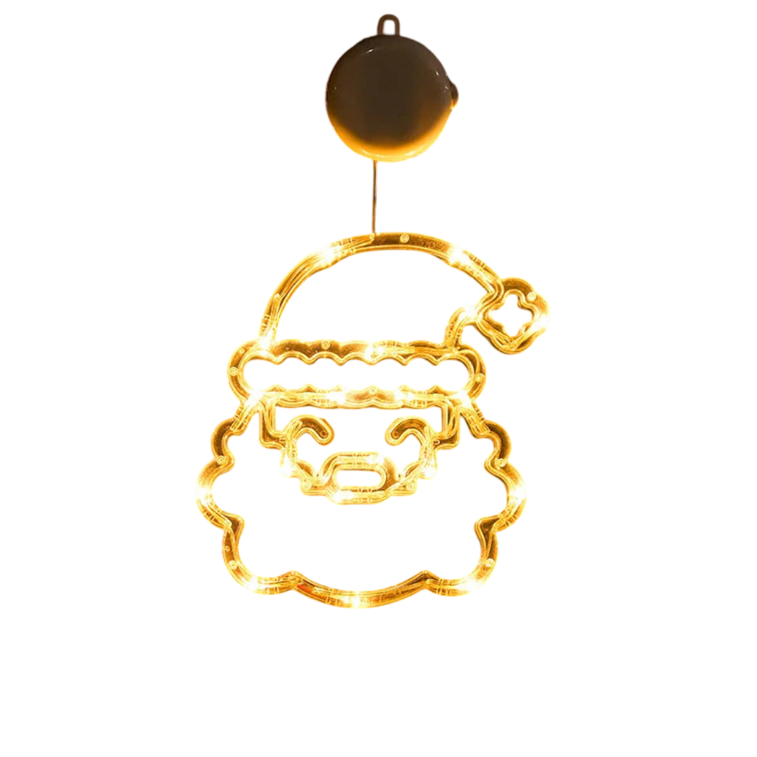 LED-fönsterdekorationer för jul