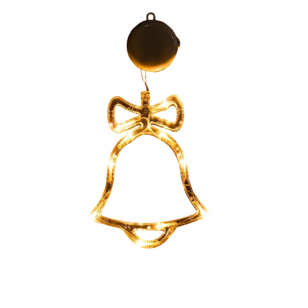 LED-fönsterdekorationer för jul