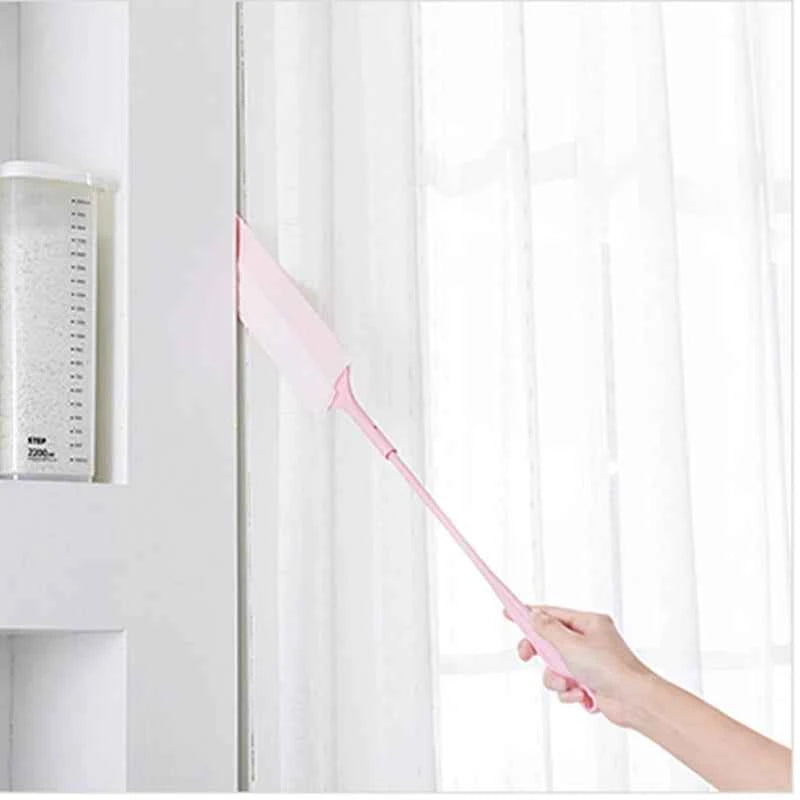 Dammborste med långt handtag