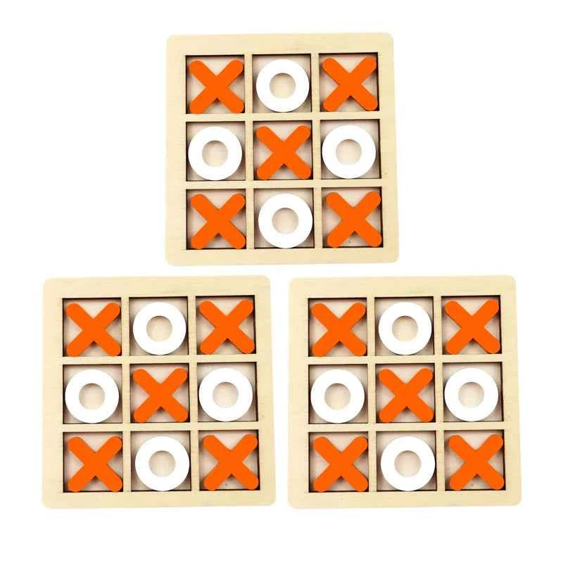 Montessori Play Game Wooden Toy Mini Chess Interaction Puzzle Training Brain Learing Early Educational Toys For Children Kids
