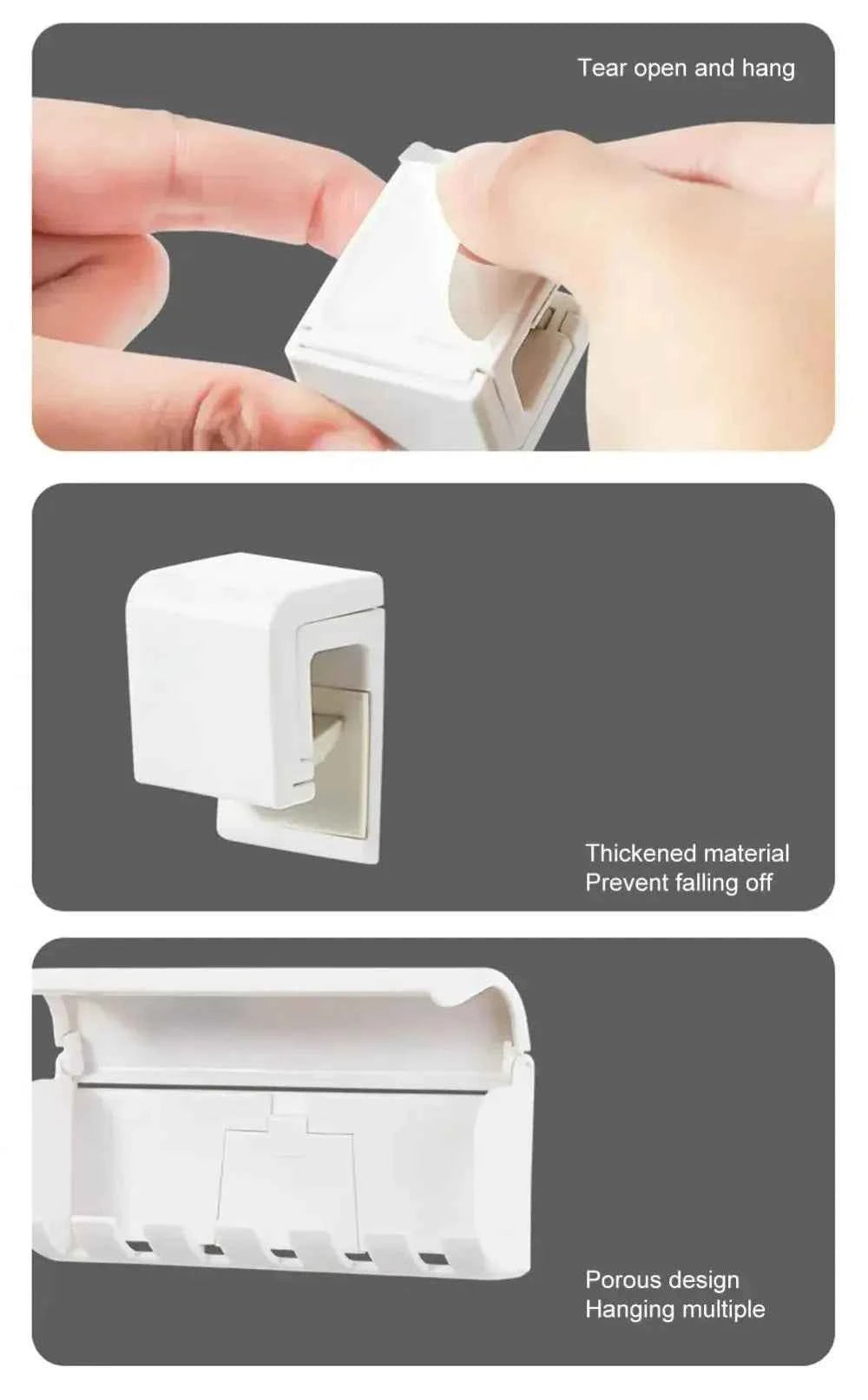 Väggmonterad Tandborsthållare