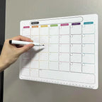 A refrigerator magnet ,monthly and weekly planner, magnetic calendar sticker, soft magnetic note sticker, message board