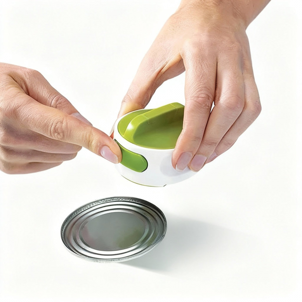 Portable Manual Can Opener Beer Can-Do Compact Mini Can Opener Kitchen Gadgets Tool Easy Twist Release Safety Open Jar