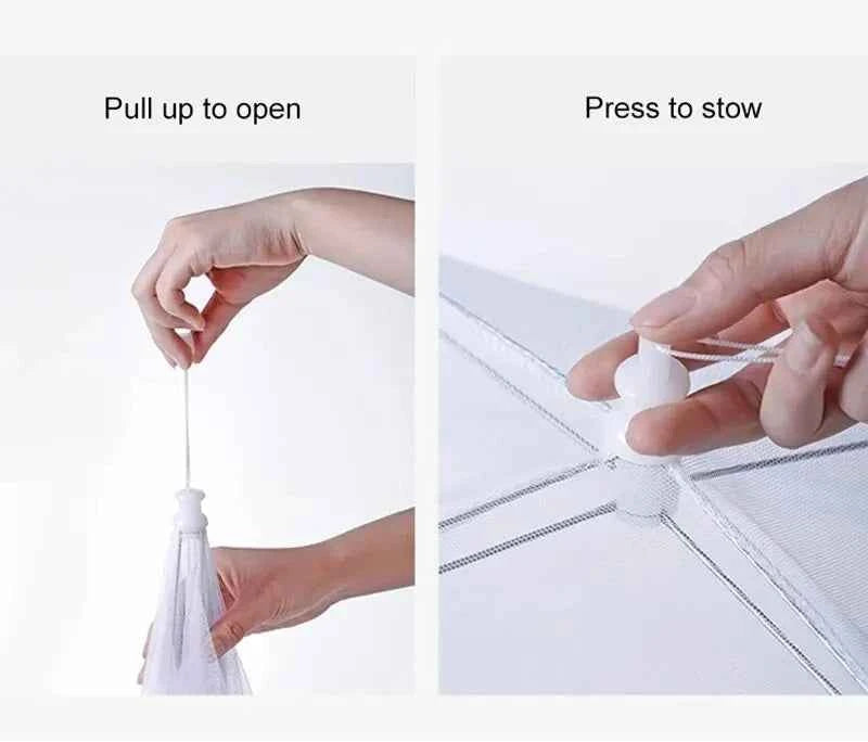 Food Cover Mesh Folding Washable Flies Tables Cover Insect Proof Protective Dish Covers Home Kitchen Storage Accessaries