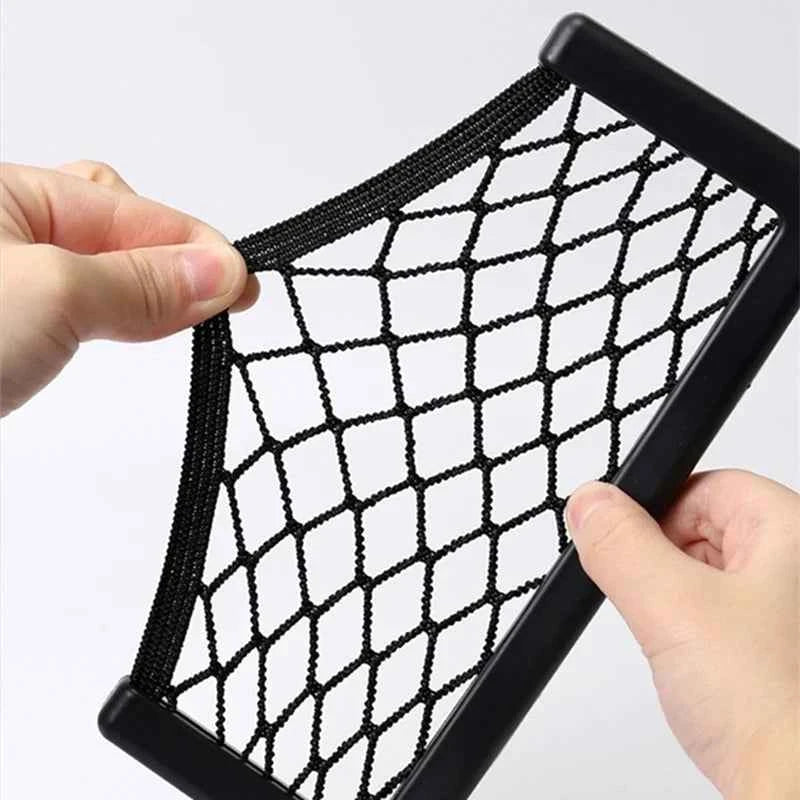 Auto Seat Side Interior Back Sundries Pocket Mesh Storage Bag Phone Net Pocket Holder Car Storage Bag Elastic Flexible Nets