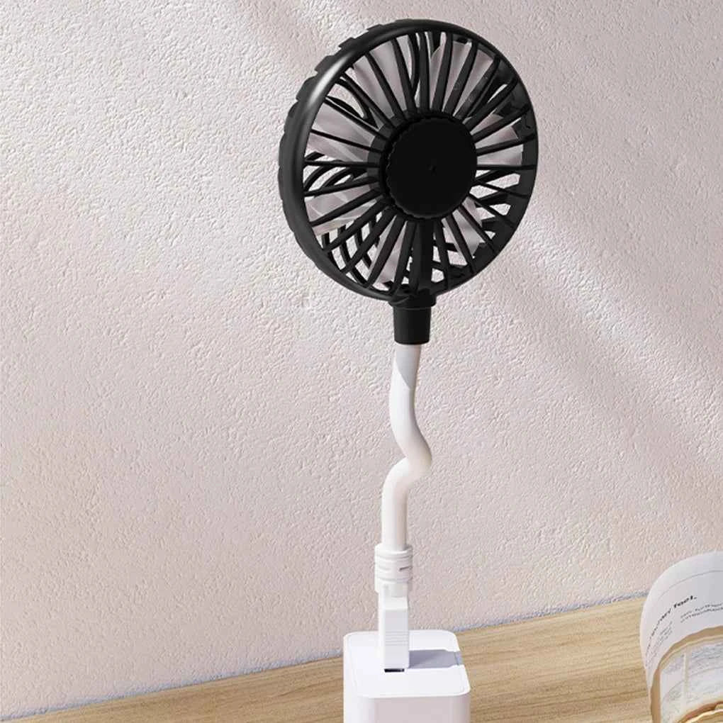 USB Rechargeable Handheld Fan Silent Cooling Power Bank Wireless Mini Play Plug Fans Summer Outdoors and Travel