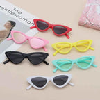 Vintage New Cat Eye Kids Sunglasses Boys Girls Small Triangle Frame Gift Sun Glasses Children Baby Oculos De Sol Infantil UV400