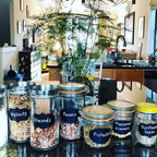 Griffeltavle-etiketter med penna