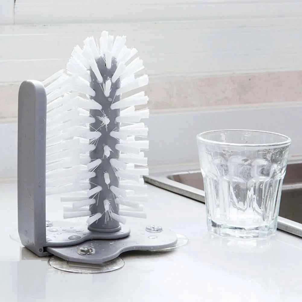 Rengöringsborste för glas 2 i 1