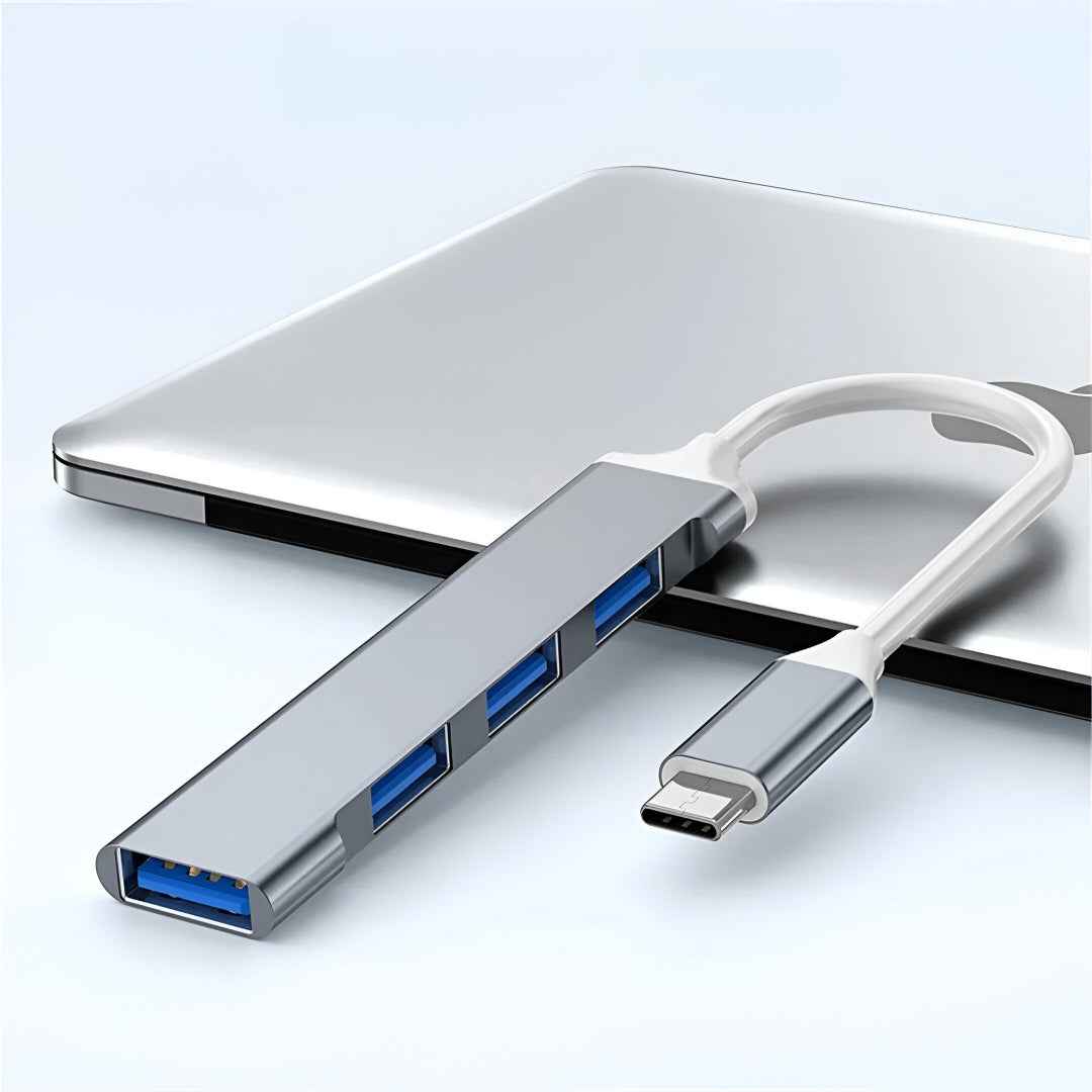 USB-C/USB Hub med 4 portar