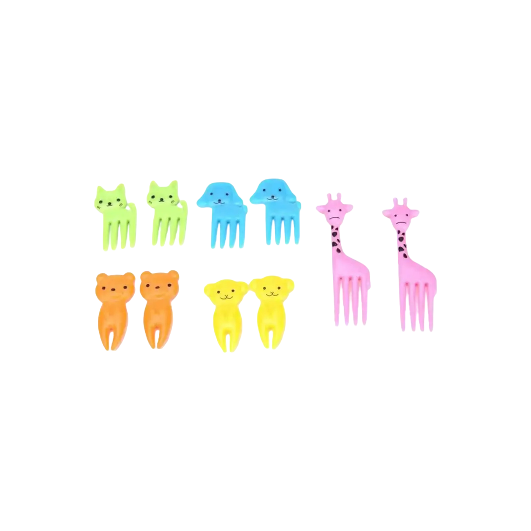 Fruktgafflar för barn 10-pack