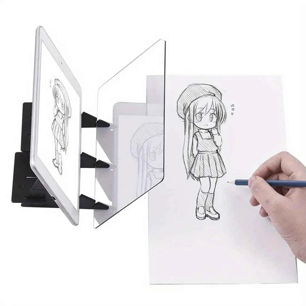 Optical Clear Drawing Board, Portable Optical Tracing Board Image Draw Board Tracing Drawing Projector Optical Painting Board