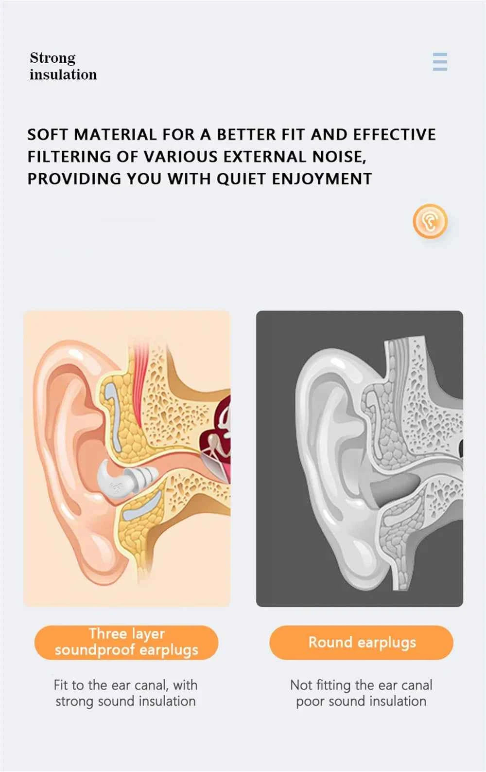 Vattentäta Silikonöronproppar