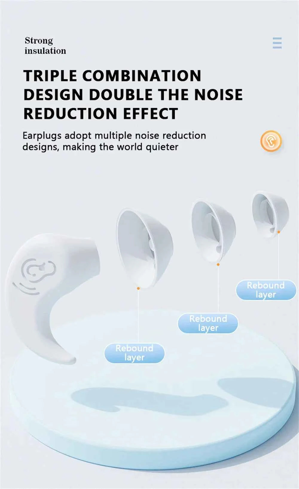 Vattentäta Silikonöronproppar