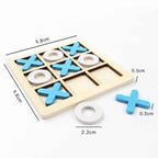 Montessori Play Game Wooden Toy Mini Chess Interaction Puzzle Training Brain Learing Early Educational Toys For Children Kids