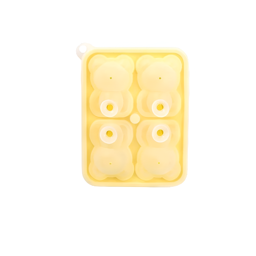 Silikonform för isbitar i nallebjörnsdesign