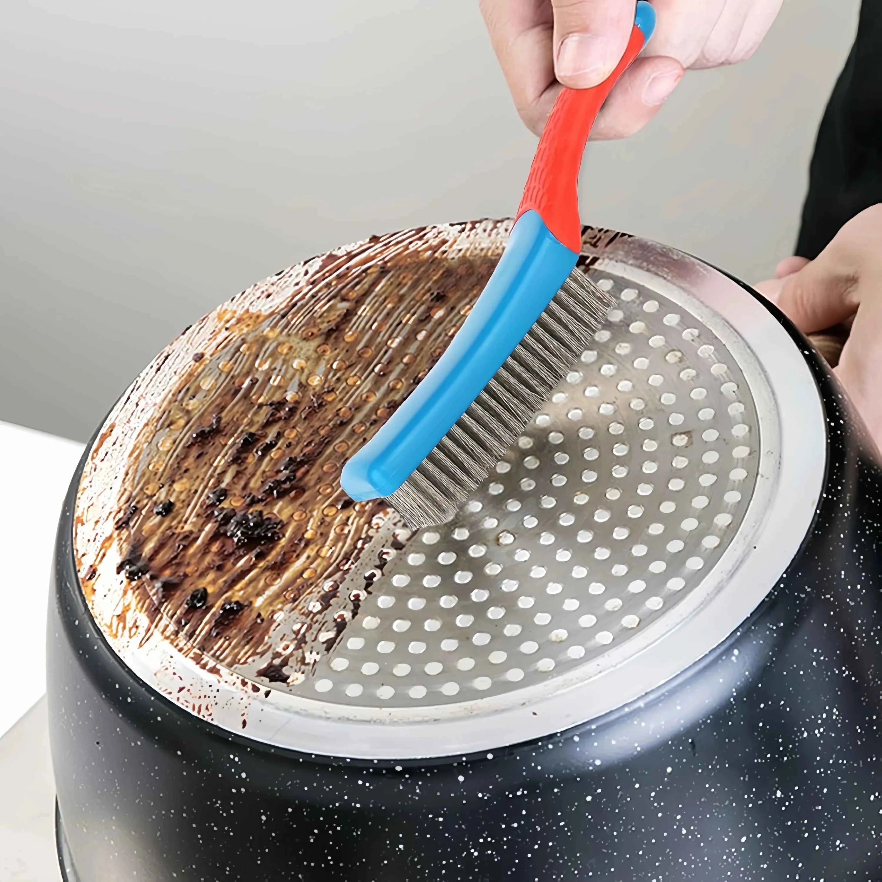 Stålborste för rostborttagning