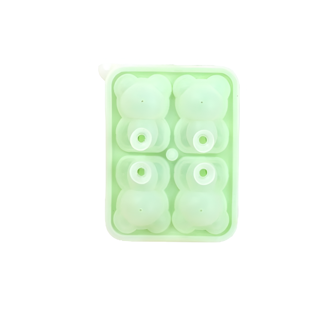 Silikonform för isbitar i nallebjörnsdesign