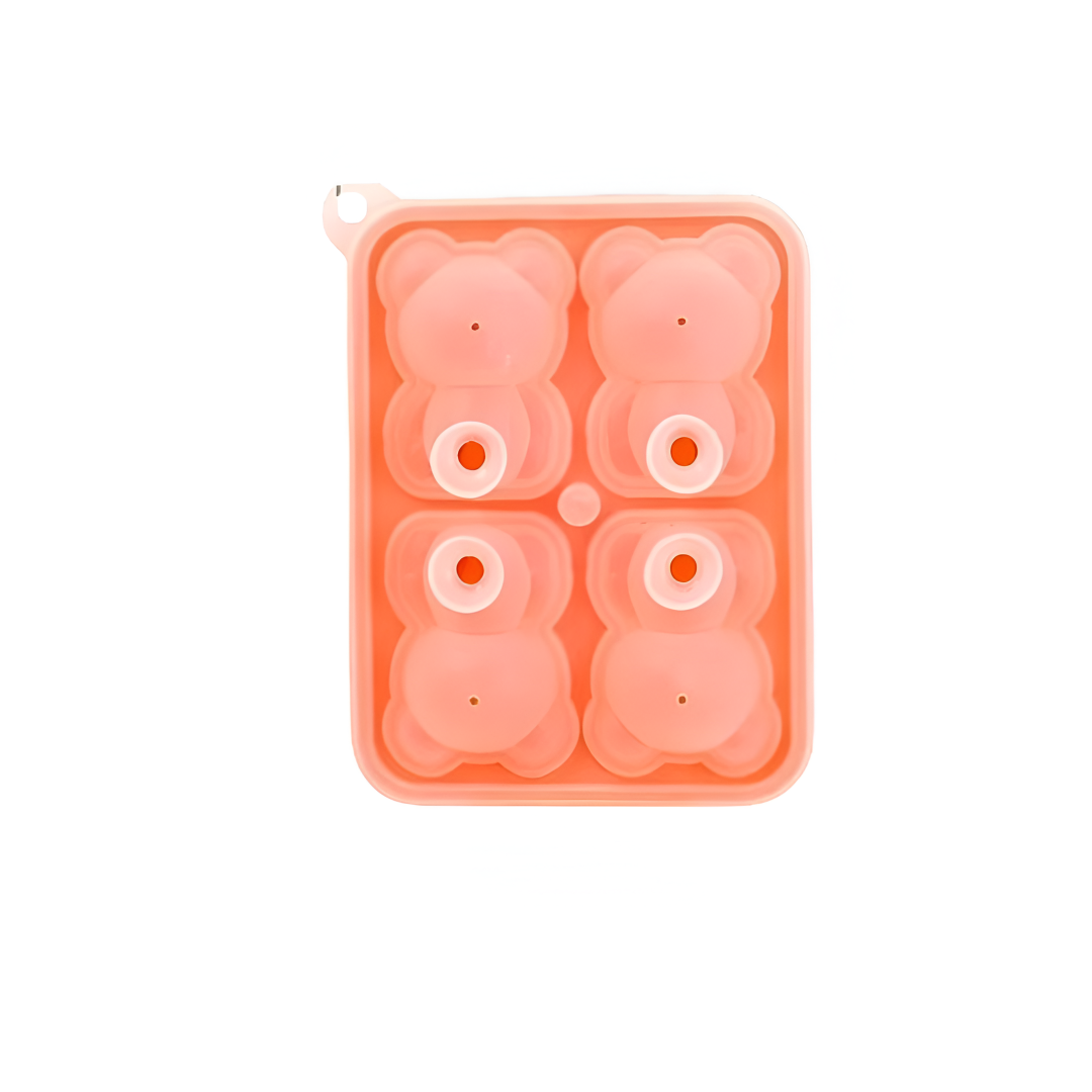 Silikonform för isbitar i nallebjörnsdesign