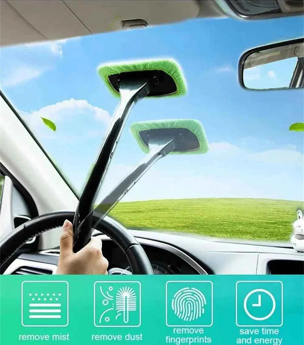 Bilrutetorkare med Långt Handtag