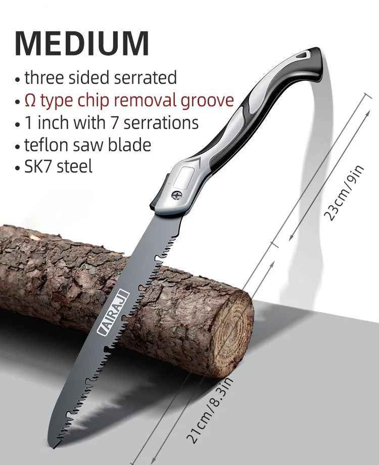 Hopfällbar såg för trädgård