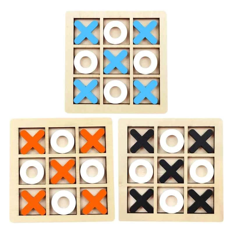 Montessori Play Game Wooden Toy Mini Chess Interaction Puzzle Training Brain Learing Early Educational Toys For Children Kids